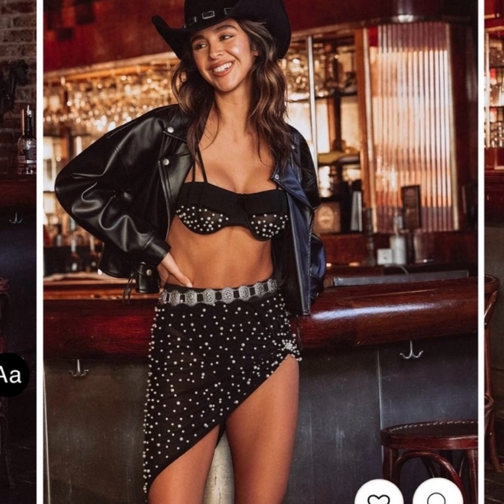 12th tribe Till dawn festival collection  BLACK PEARL SKIRT